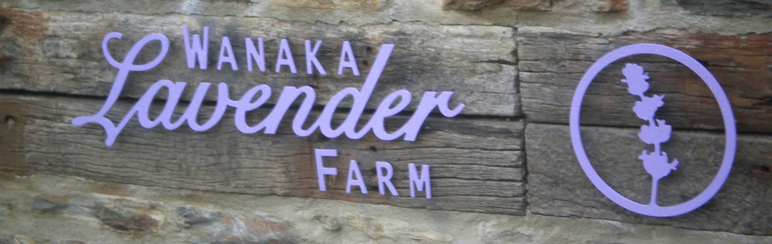 wanaka lavender farm sign