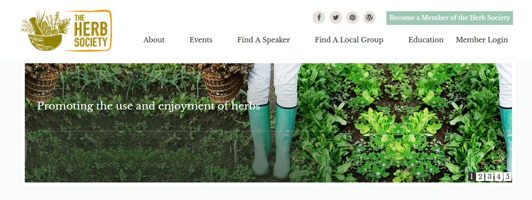 new herb society website