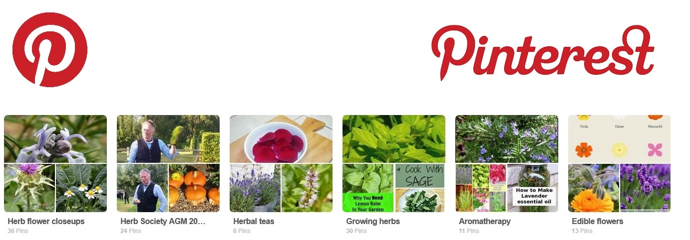 pinterest herb society boards