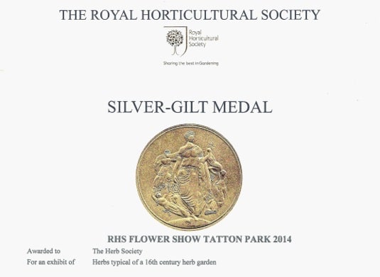 RHS Tatton 2014 Silver Gilt