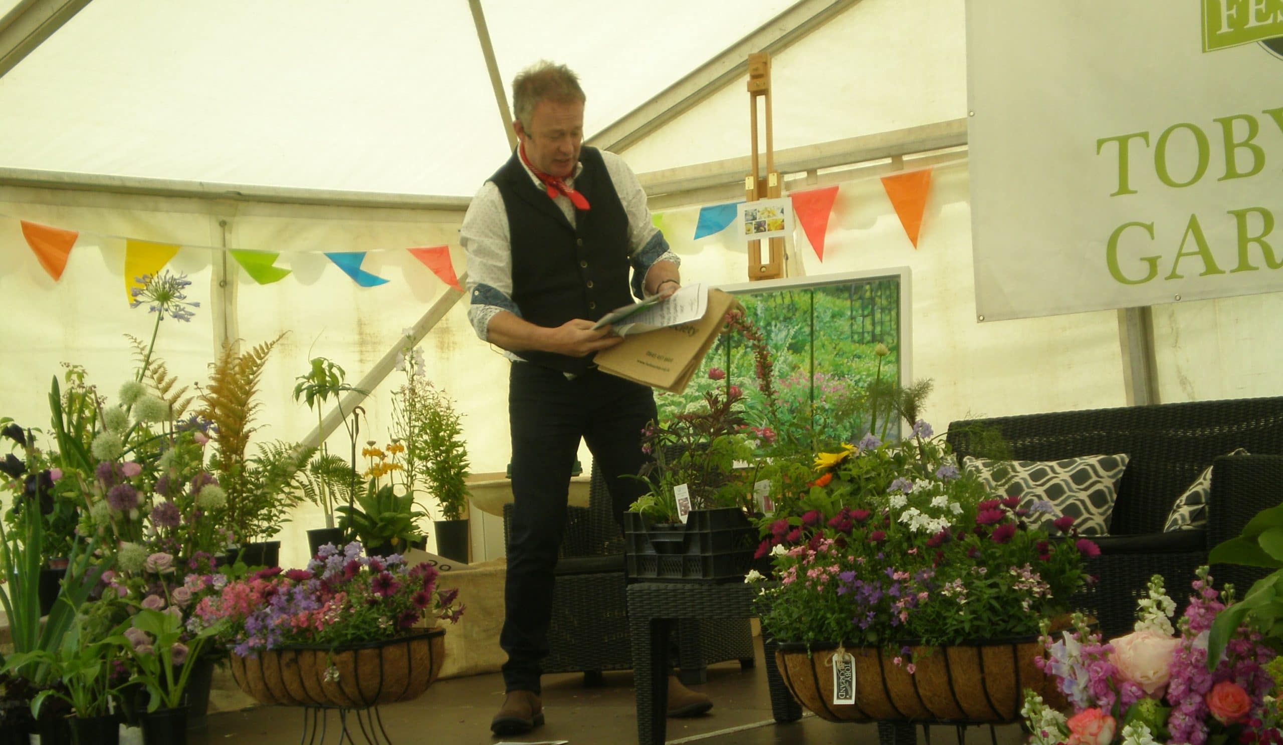 toby promoting herb society