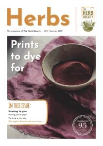 A bowl of a red dye created with herbs.
